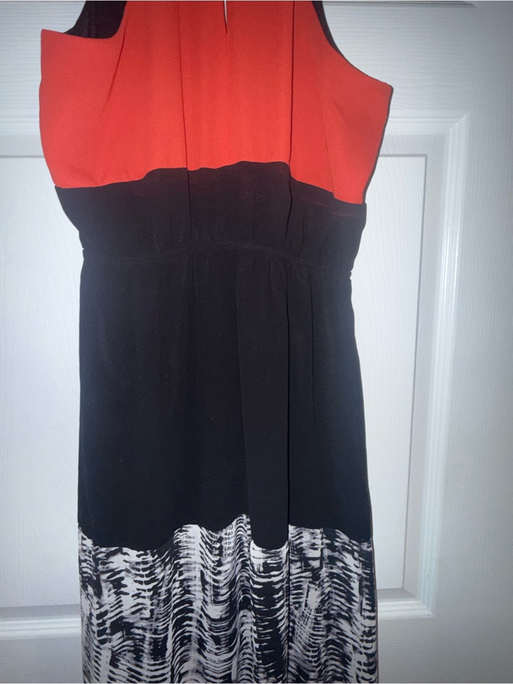 Maurices Black Red White Maxi Dress Medium | Boho Long Dress | Women’s - Picture 6 of 8